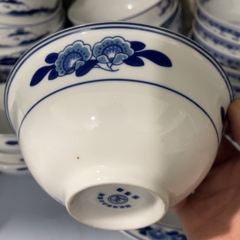 碟景德镇陶瓷5英寸双蕾花高岭土