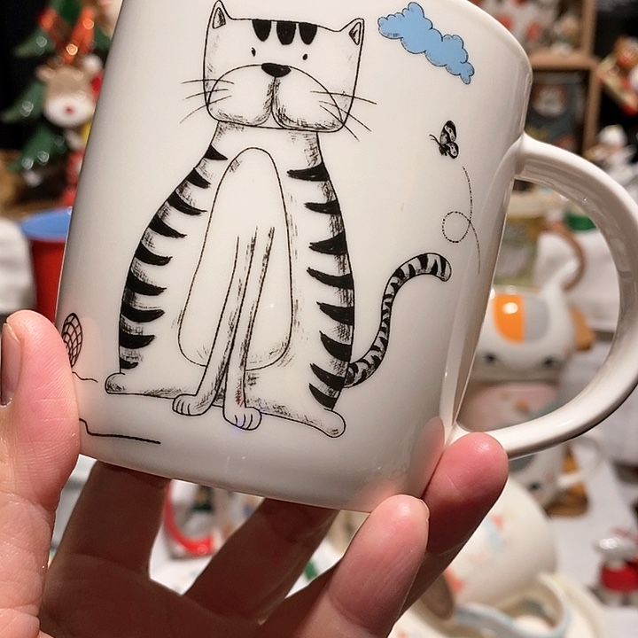 抽象猫马克杯……………