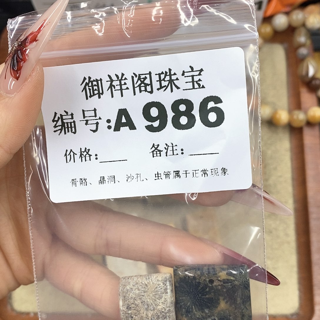 硅化珊瑚（珊瑚玉）颈饰未镶嵌玖*