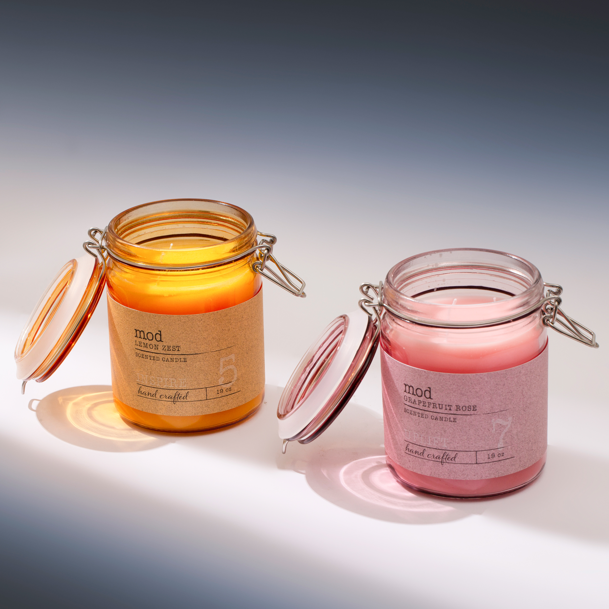 蜂蜜罐大容量538克玻璃香薰蜡烛