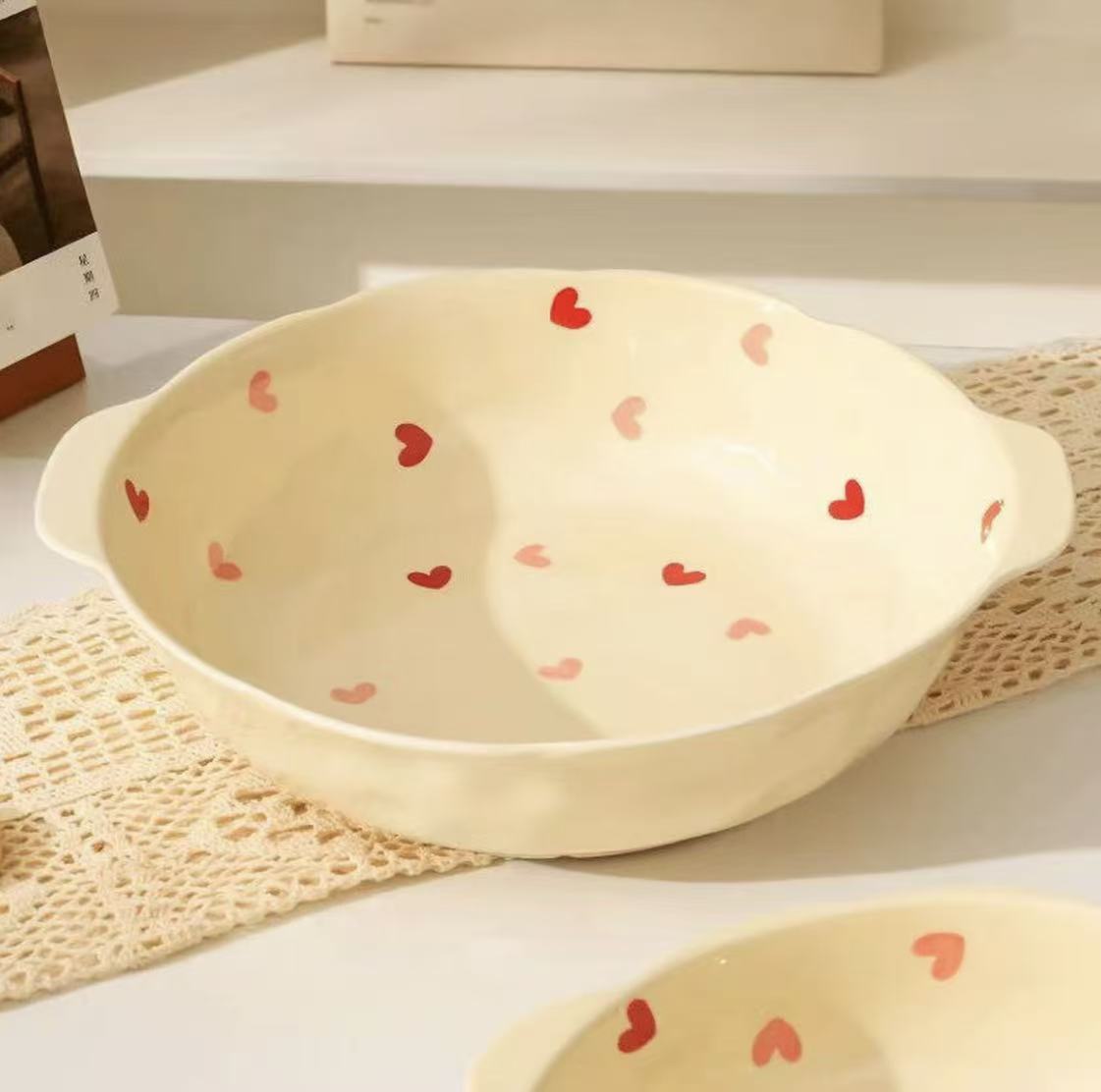 爱心系列10英寸酸菜鱼汤盆容量1400毫升