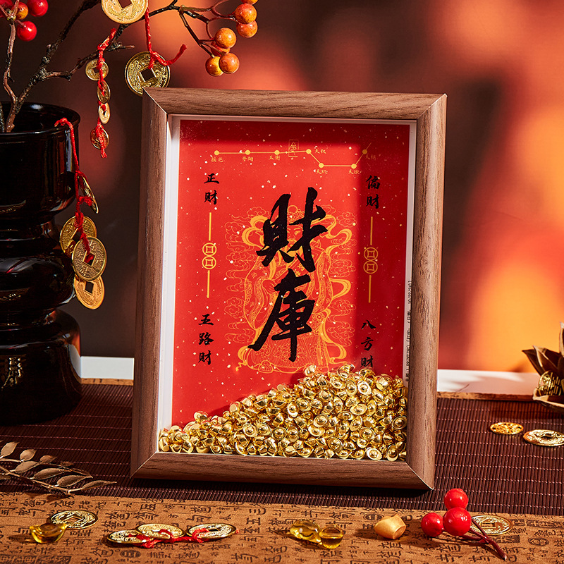 【福福摆件】铜合金实心元宝聚宝盆米缸填充物家居摆件