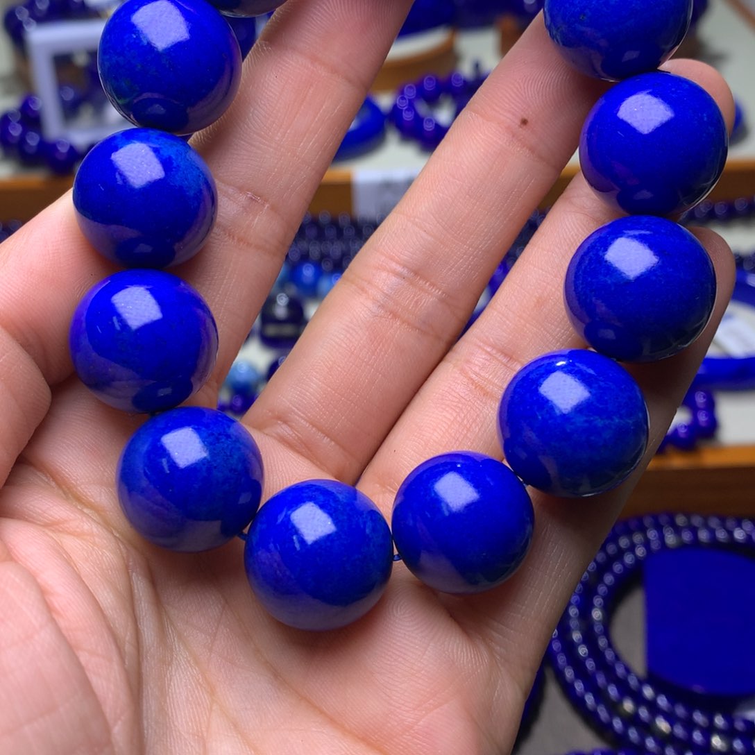 青金石手串未镶嵌17mm1051