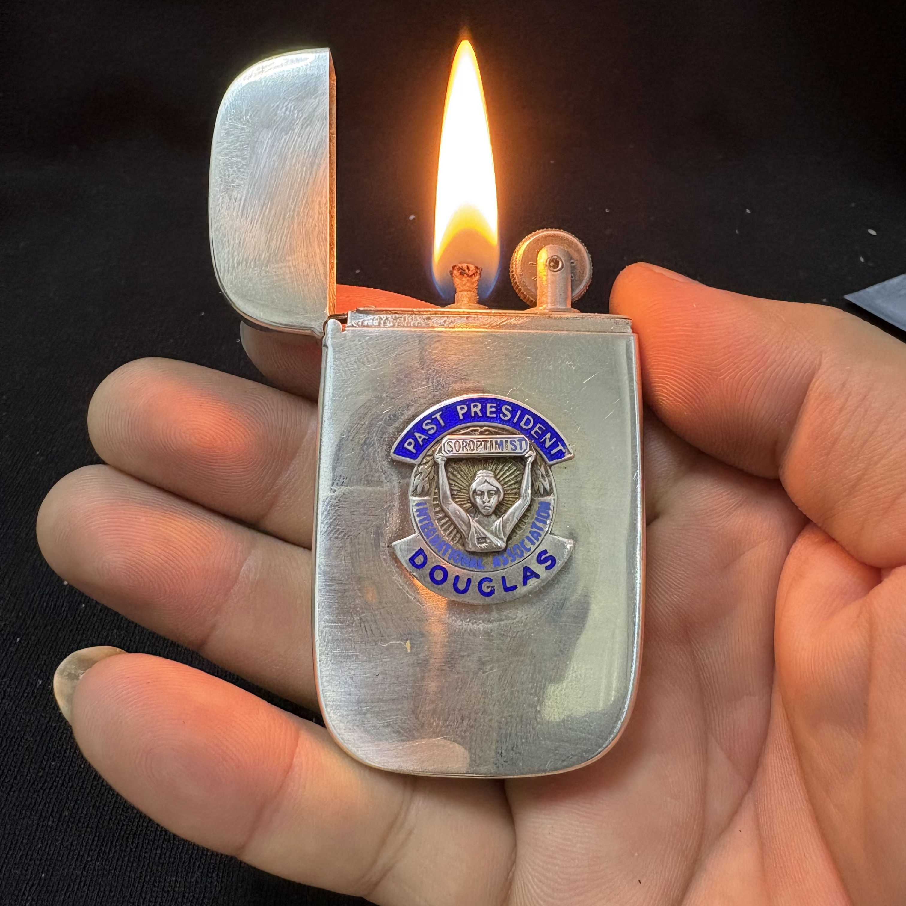 古董纯银火柴盒精品大号