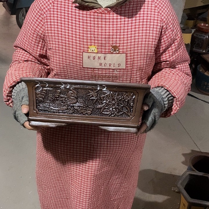 紫砂花盆紫砂花盆