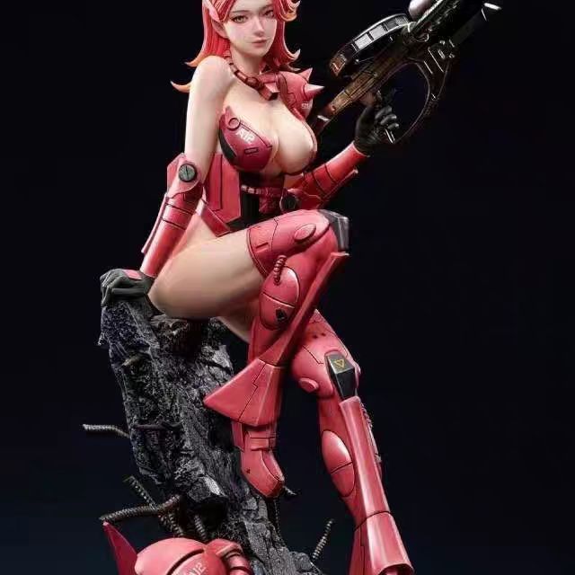 动漫周边二次元美少女雕像扎古摆件机娘机箱手办模型礼物发完