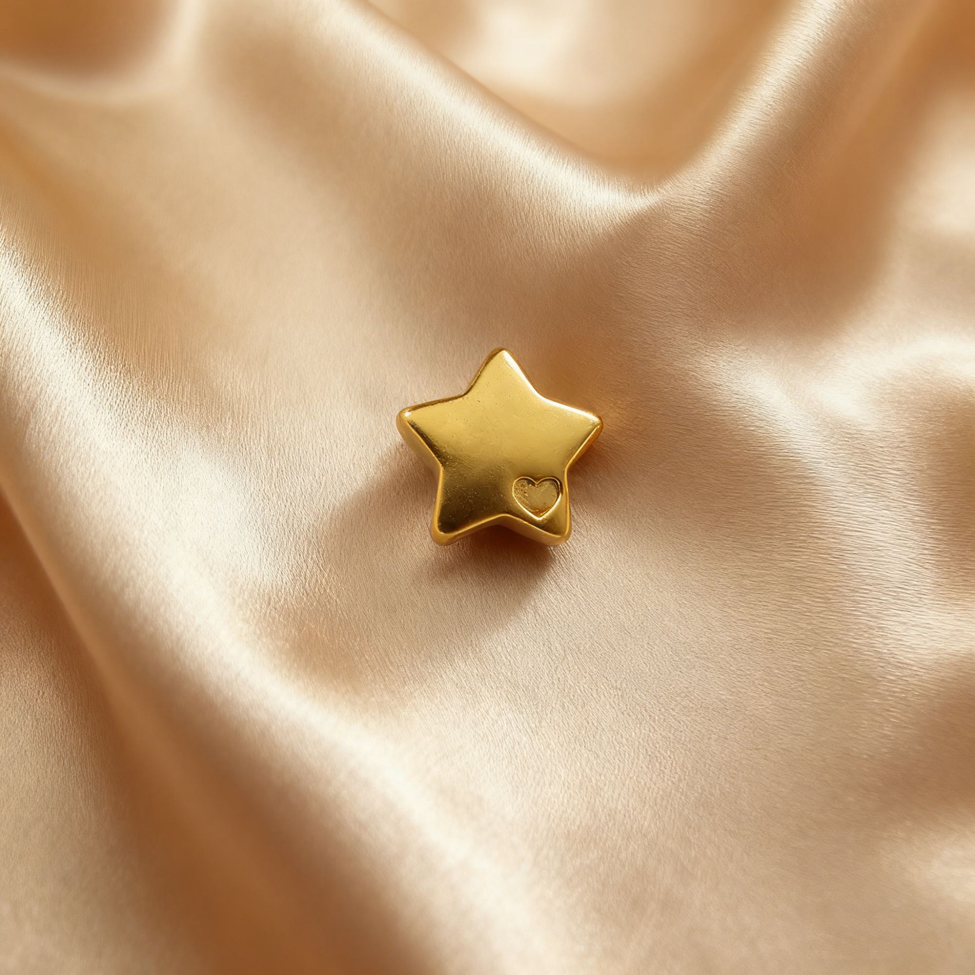 【黄金】足金999爱心星星（2个）CY442