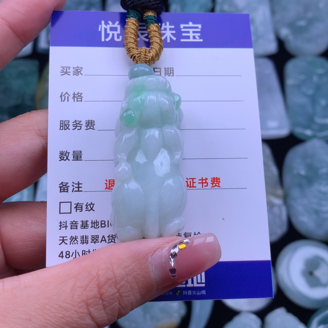 翡翠颈饰未镶嵌翡翠貔貅