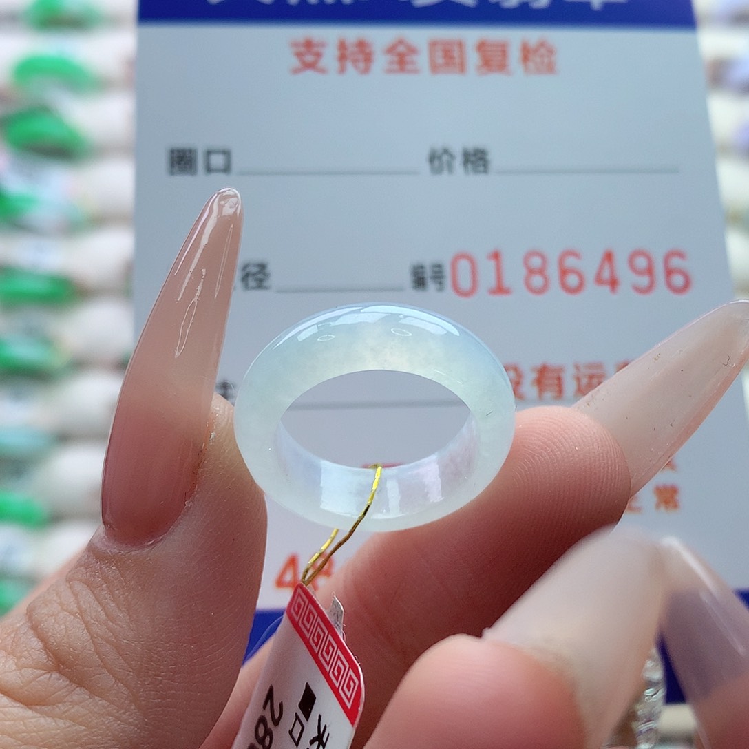 翡翠戒指未镶嵌8号
