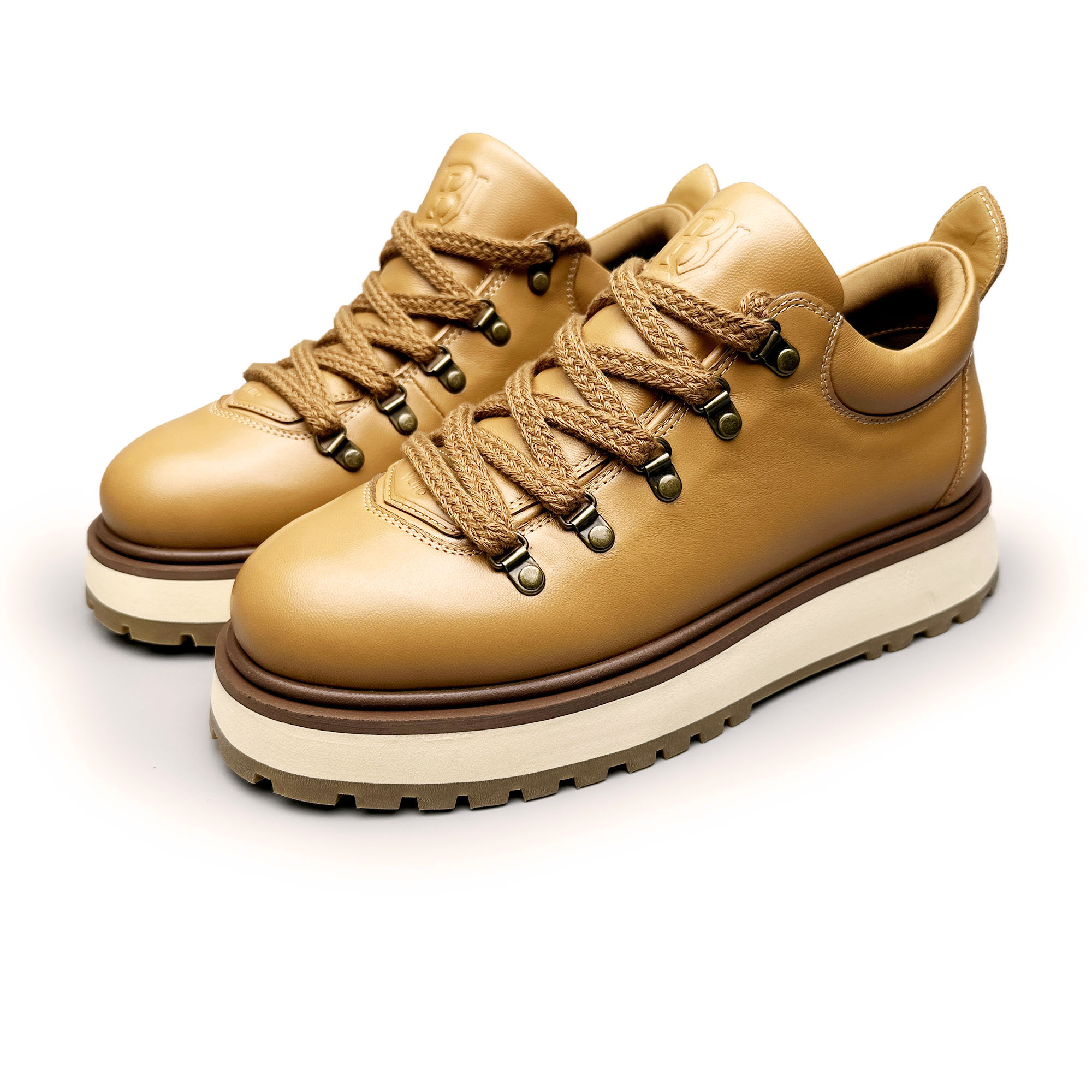 BIEUBRAYR/【秋季新款】户外登山鞋高端牛皮休闲商务时尚百搭男舒适