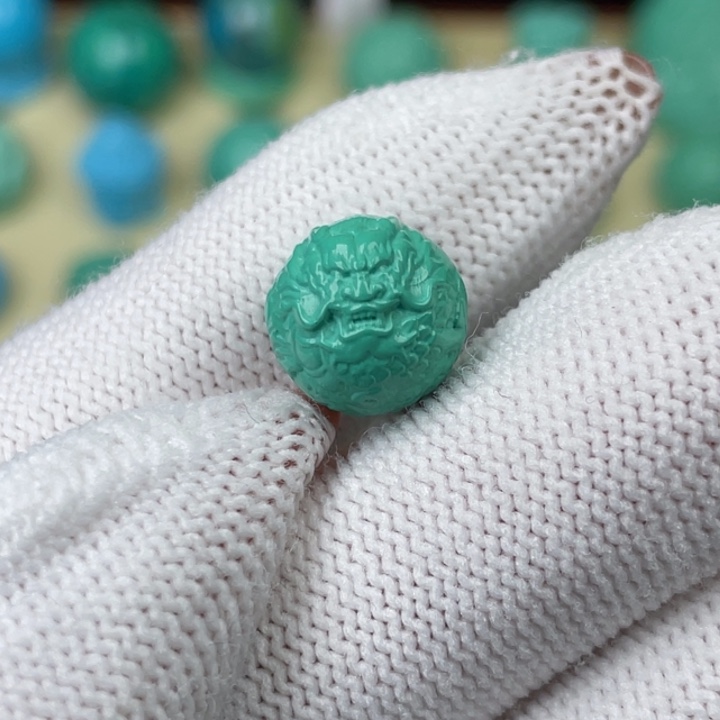 高瓷绿11mm龙珠全品
