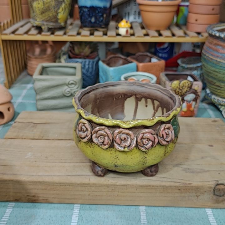 紫砂花盆粗陶花盆