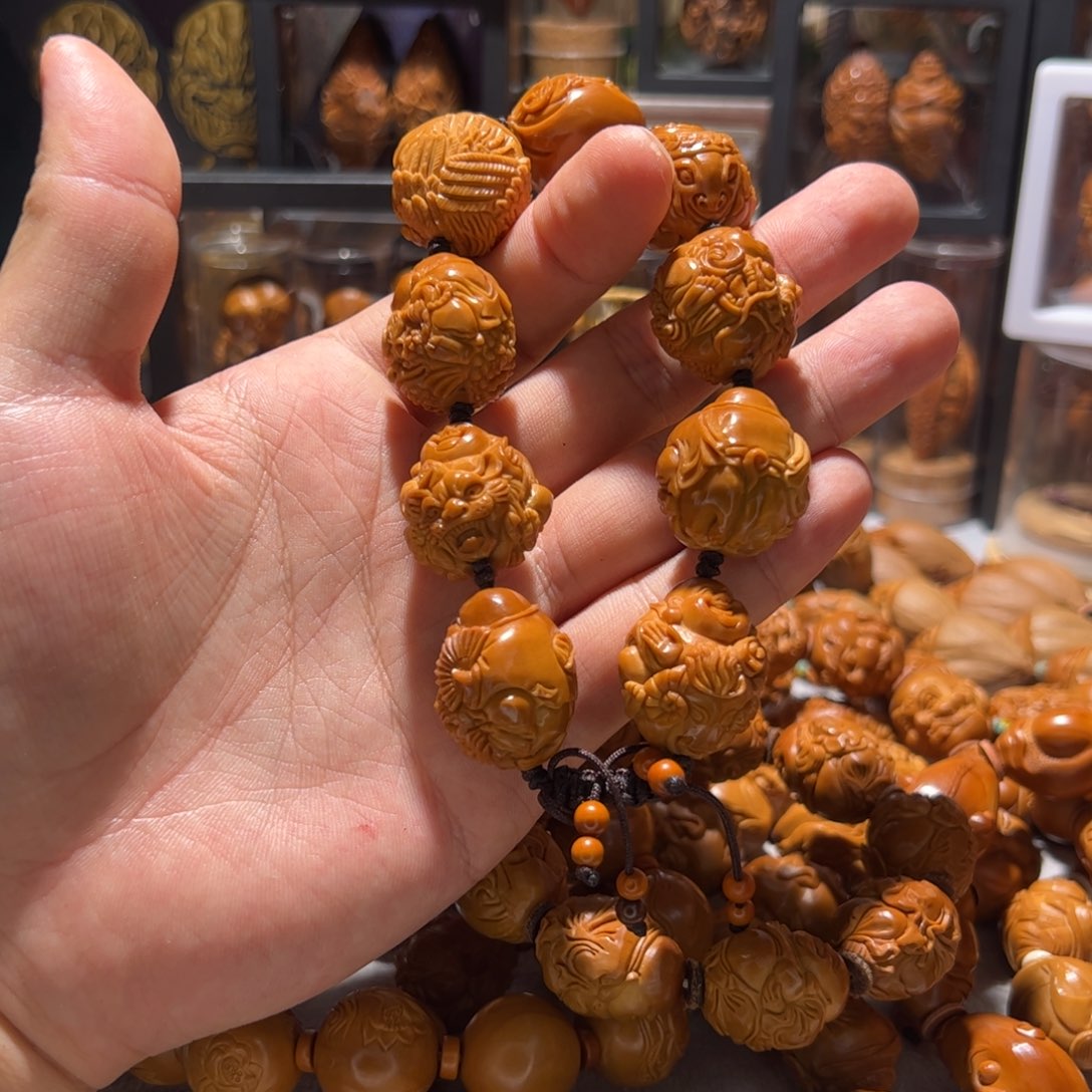 森***司橄榄核手串/手链百兽弥勒