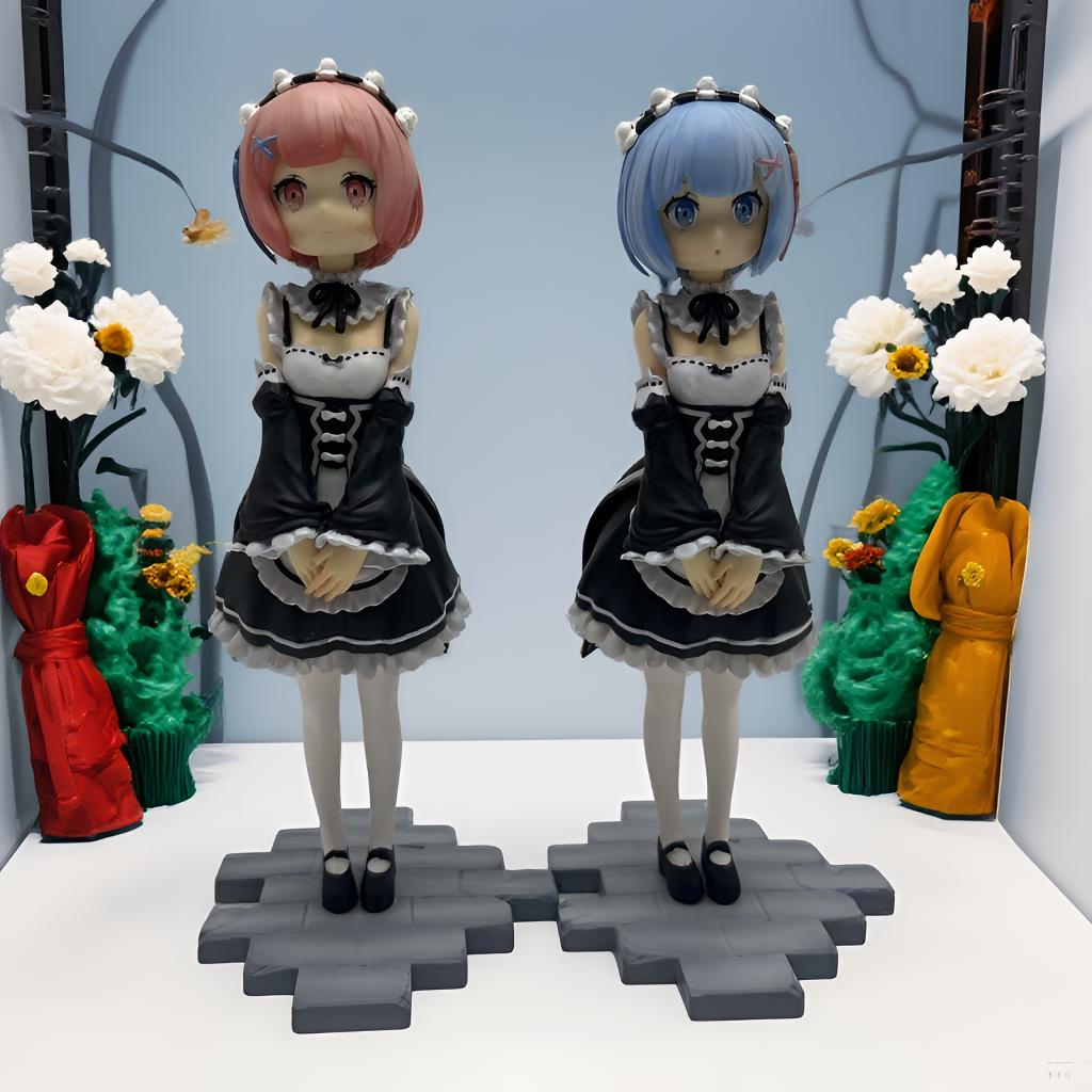 【MK优选】童年蕾姆拉姆从零开始的异世界动漫手办潮玩机箱桌搭摆件