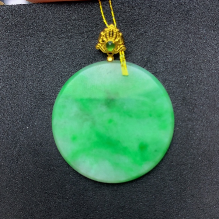 翡翠手链18K金镶嵌翡翠