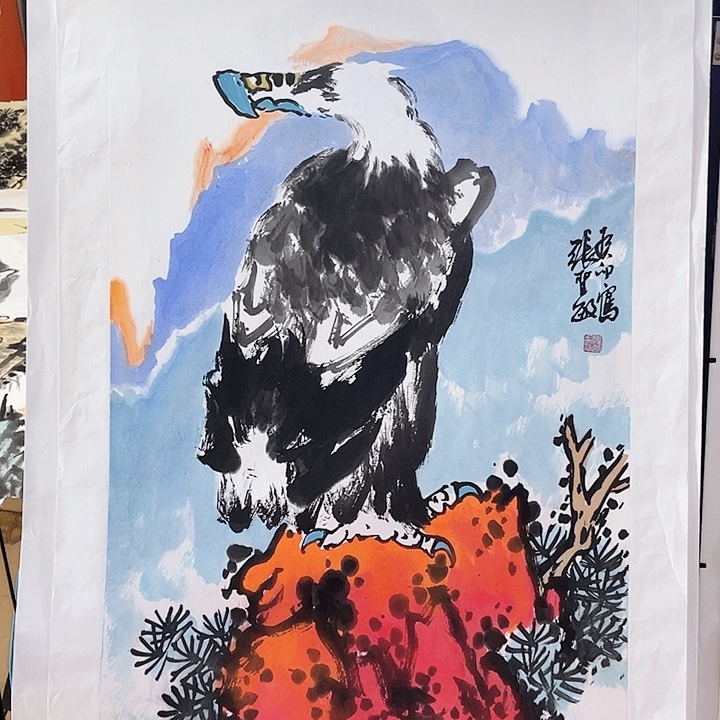 国画张圣敏先生纯手绘作品