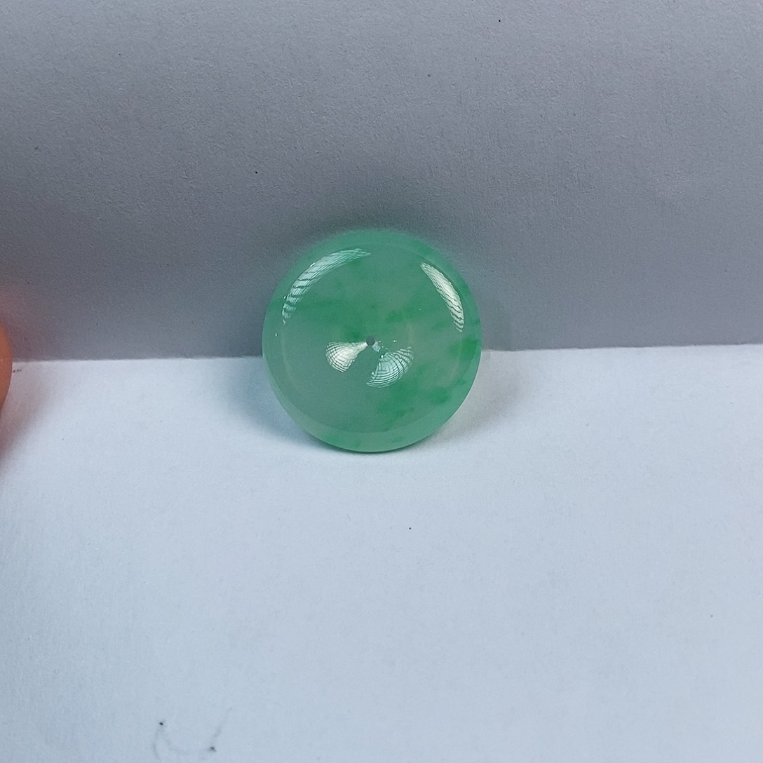 翡翠裸石平安扣丽