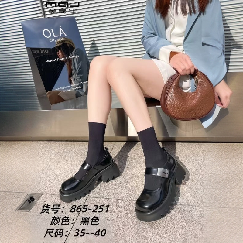 女款松糕底玛丽珍鞋865-251