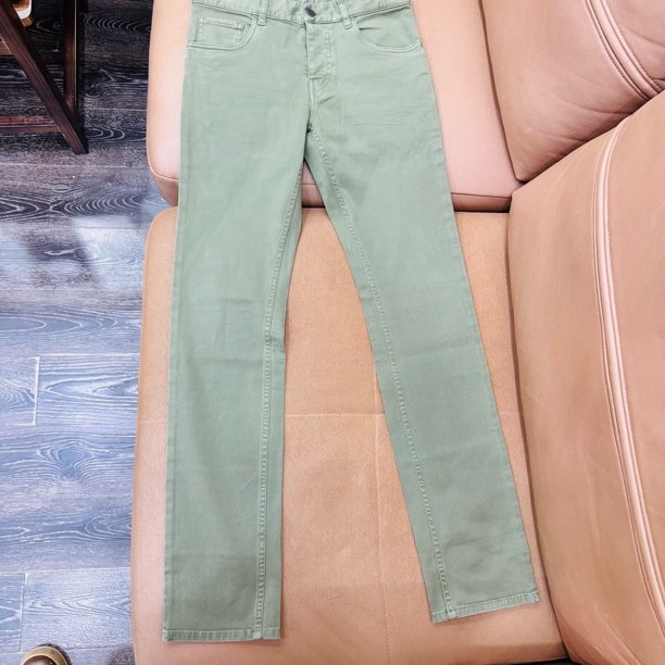 95新 Prada/普拉达 军绿色牛仔裤29码ysc2870
