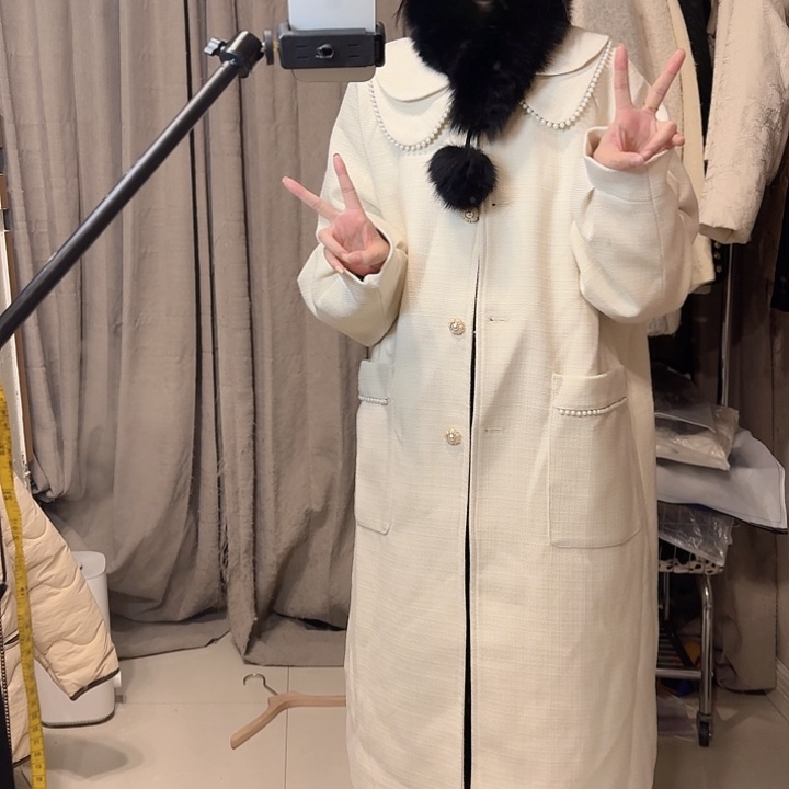 全新无暇大衣5xl码加绒