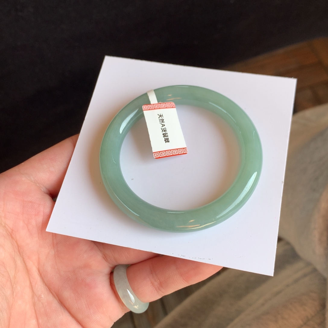 翡翠未镶嵌手镯42号50.8