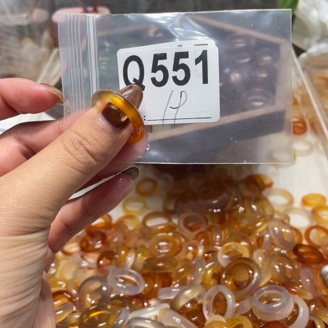 玛瑙/玉髓未镶嵌戒指551