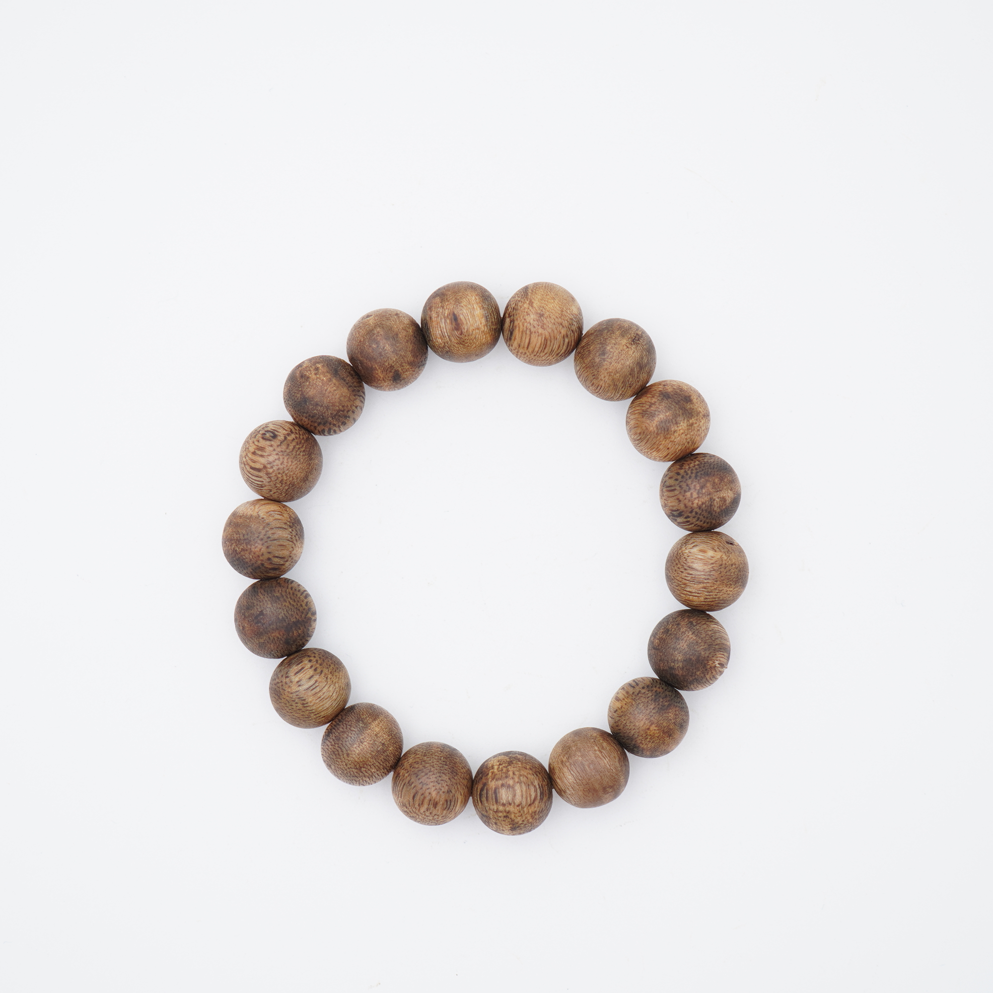 沉香12mm圆珠单圈/海南乌身/莺歌绿奇楠