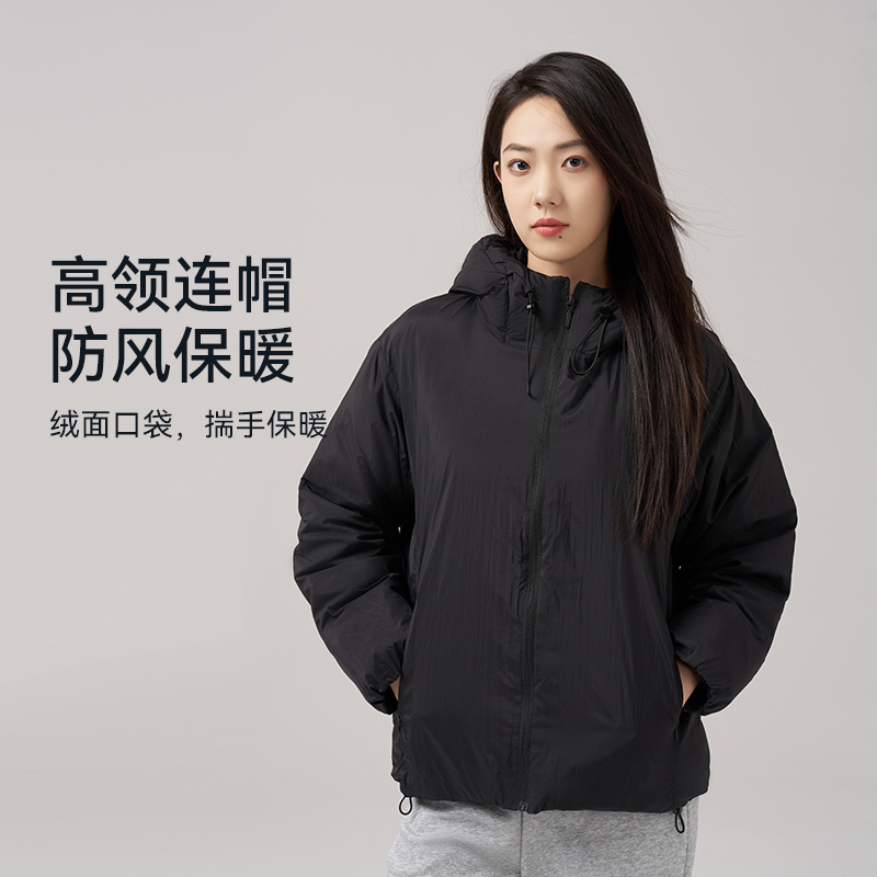 DK【羽绒服高定！】简约休闲90白鹅绒轻盈连帽羽绒服7223