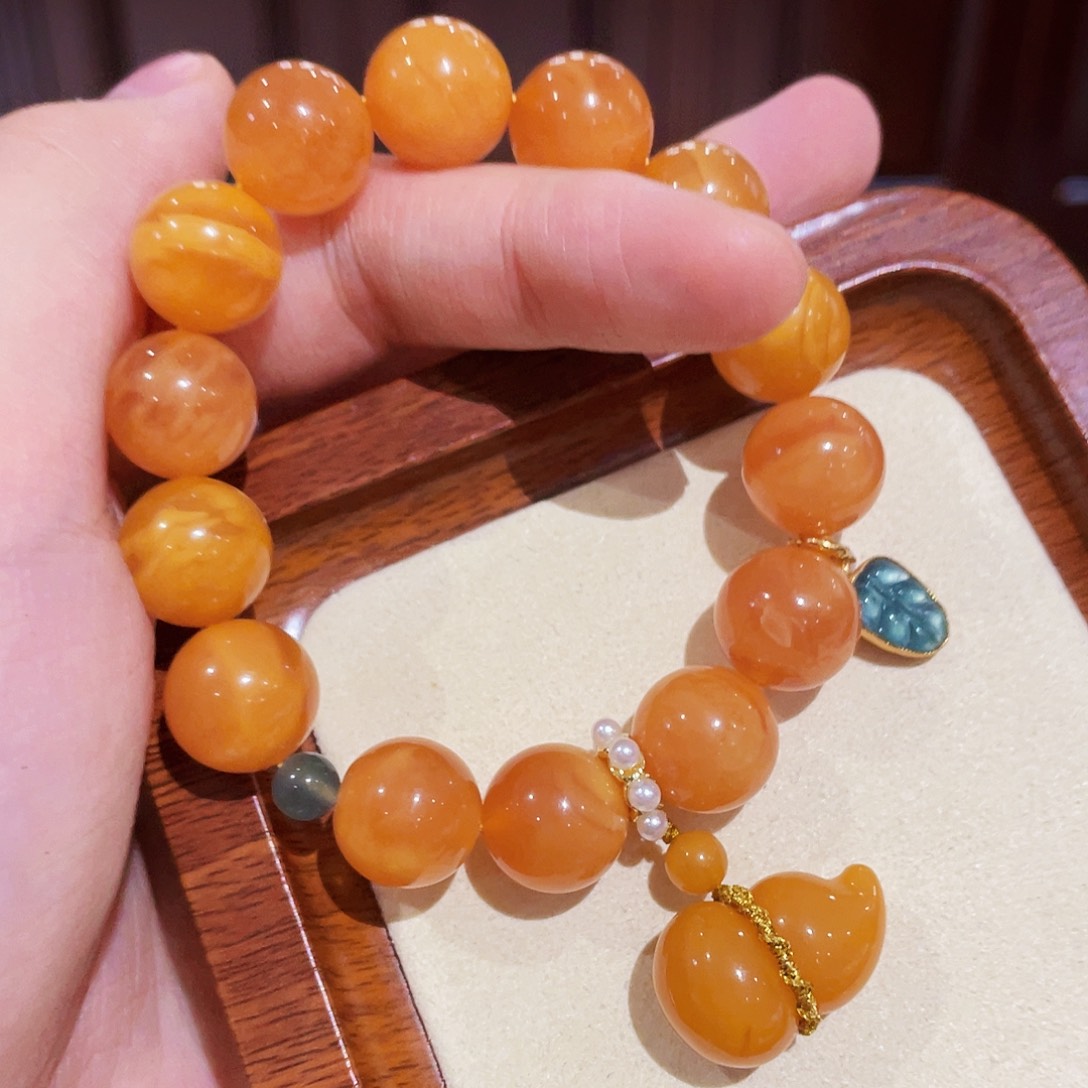 蜜蜡手链未镶嵌手串