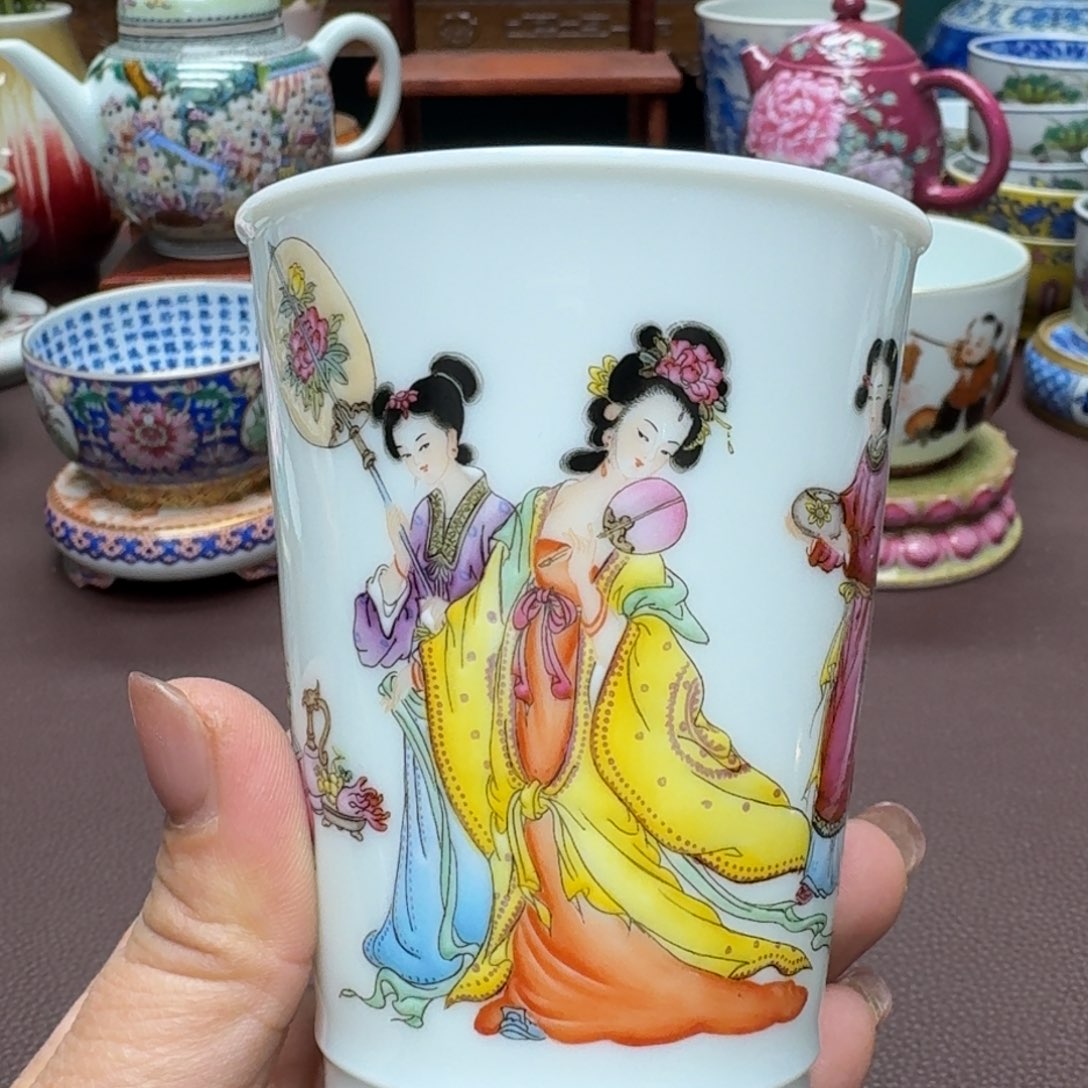 瓷片景德镇仿古手工制作精品展示