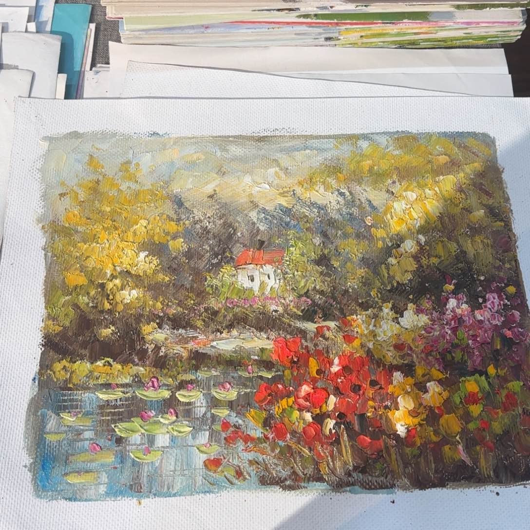 油画好的我真的是太喜欢了好久没发了工资