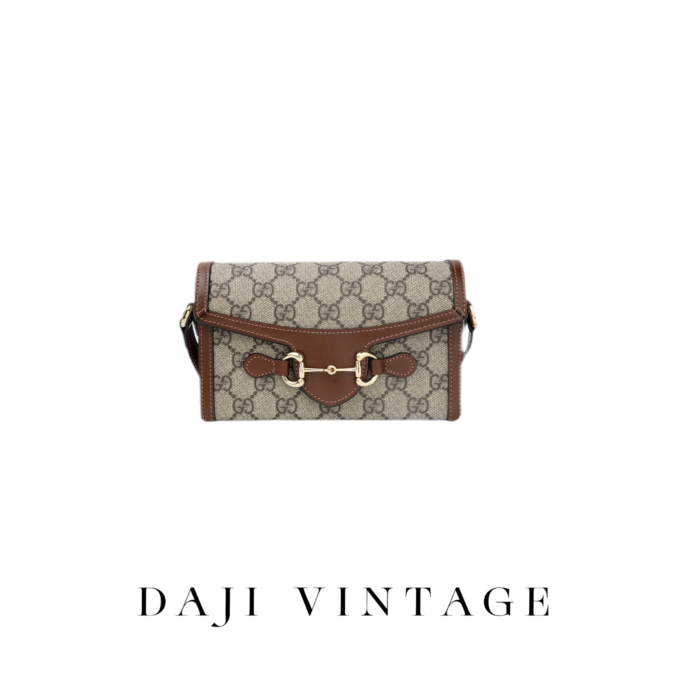 99新  大吉中古/Gucci古驰1955马衔扣盒子斜挎包