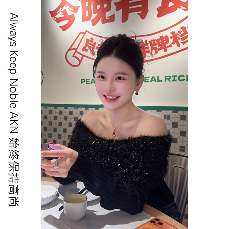 合金贝壳项链 女简约风千金风气质轻奢项链