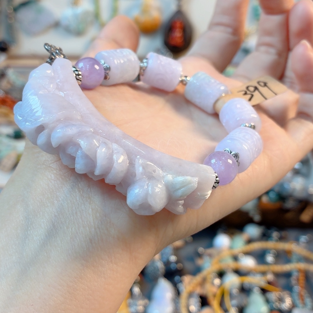 未镶嵌手链翡翠糯**手串