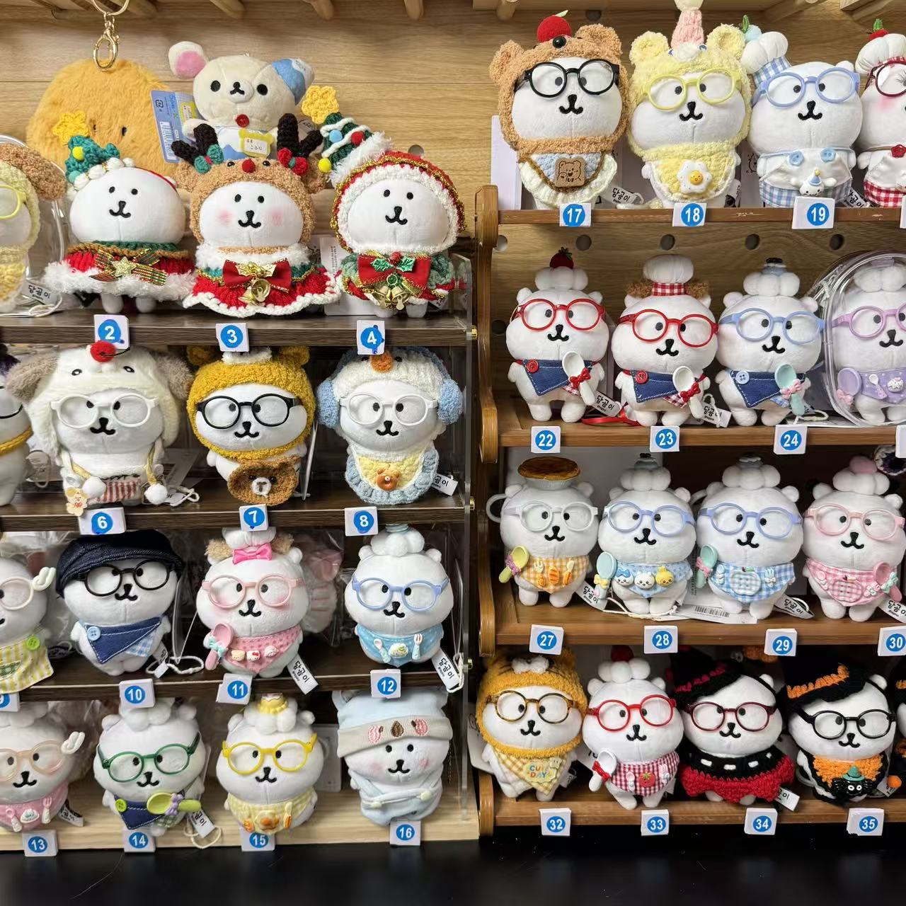 娃衣加熊链接】直播可挑脸可以直接拍，13cm自嘲熊手工制品默认微瑕