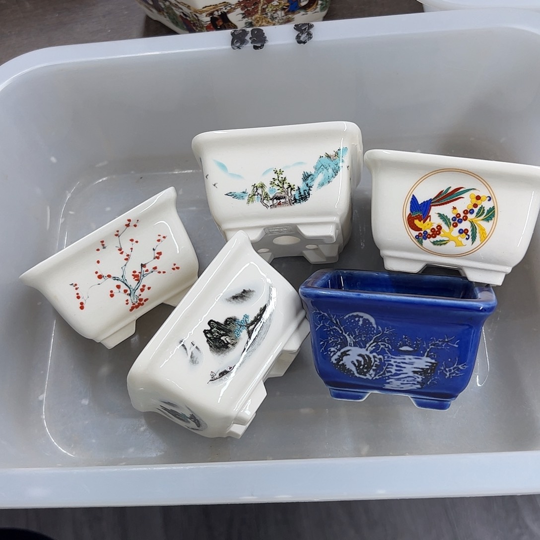 紫砂花盆8号瑕疵5个8.5/5cm