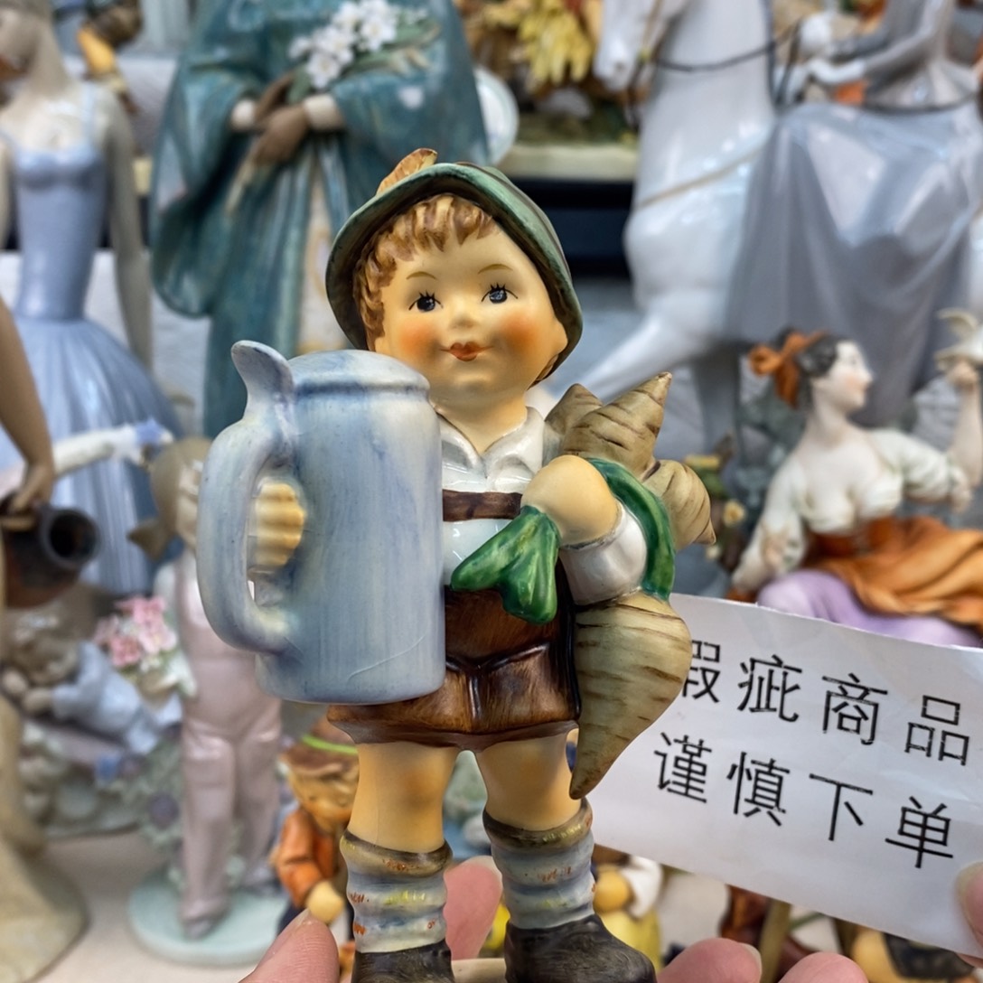 瓷片欧美中古美物摆件