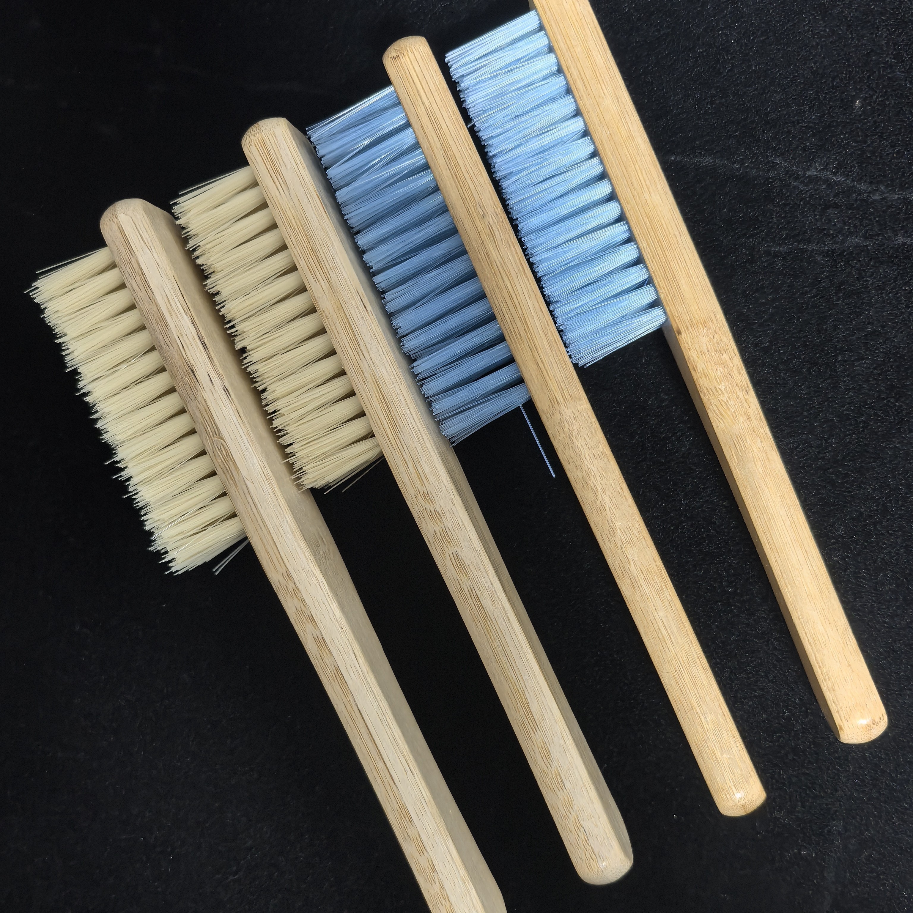 竹柄硬蓝丝中硬黄丝文玩刷