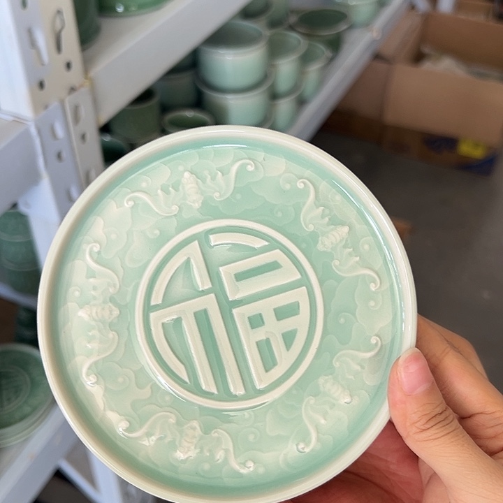 龙泉云间青瓷小米茶器