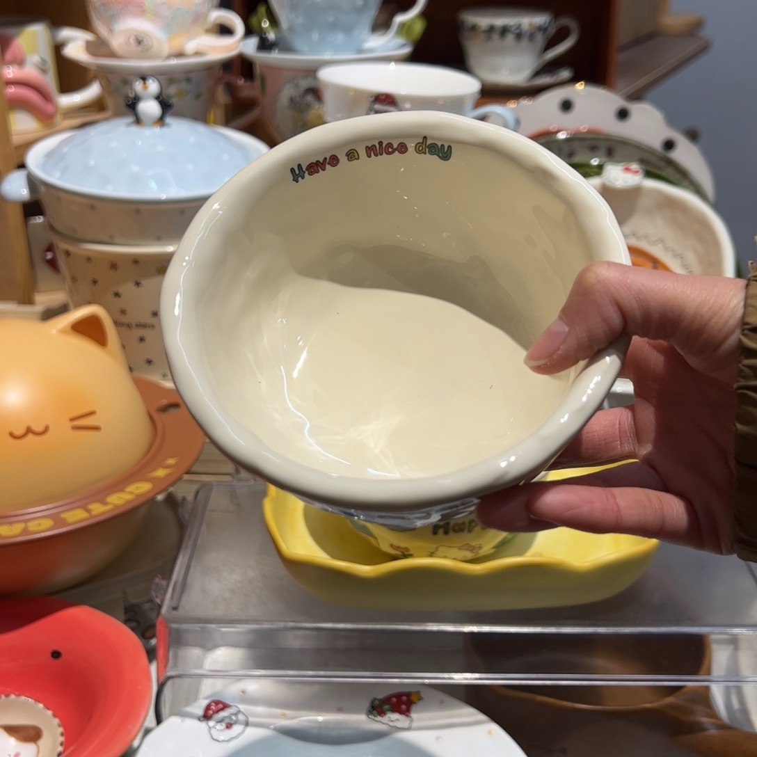 米黄kt米饭碗两个不带kt标