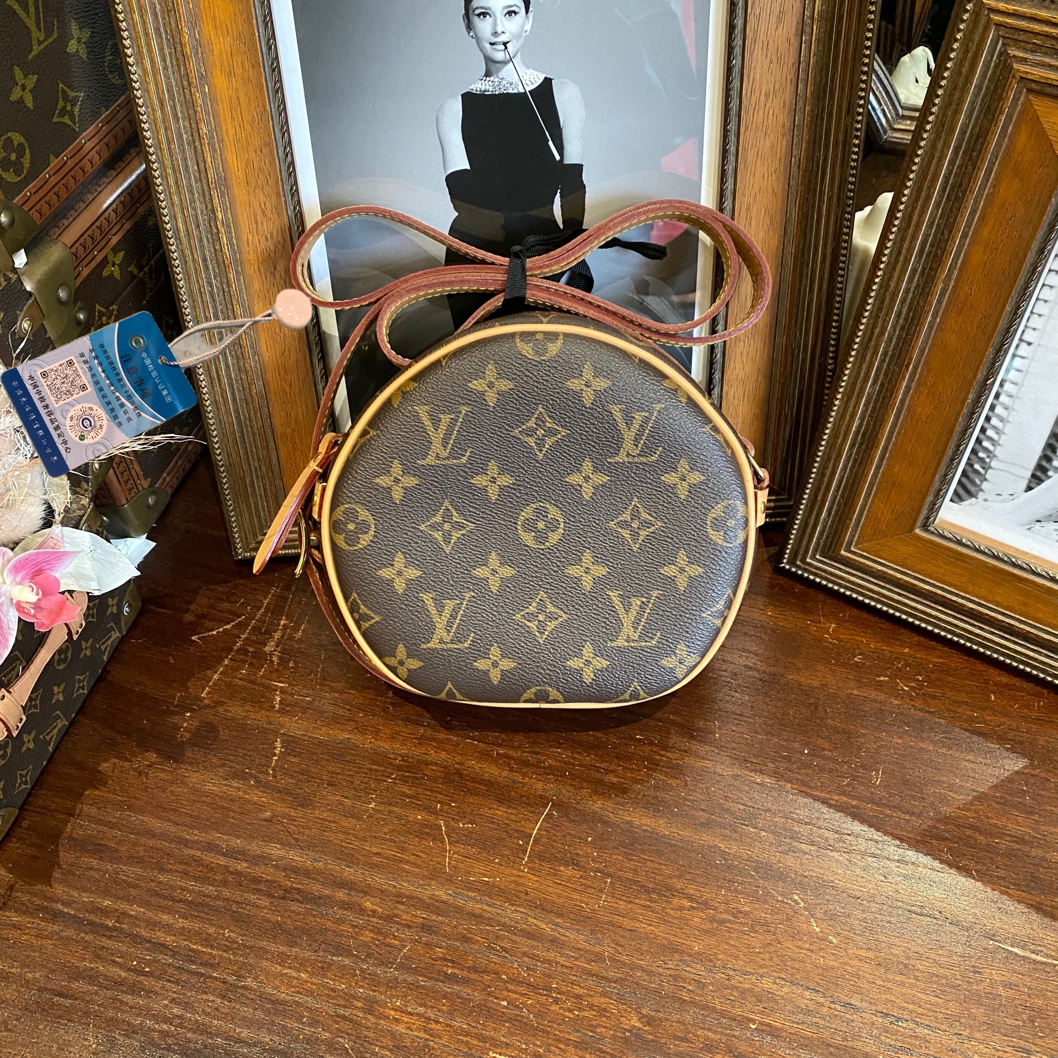 95新 LouisVuitton/路易威登  老花 软圆饼小号芯片款/sp22771