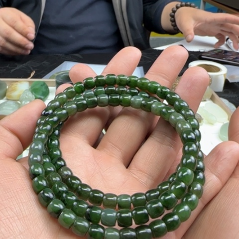 和田玉手链未镶嵌定制