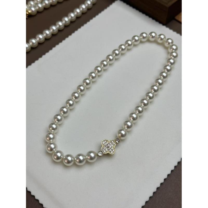 03-83高定全珠四叶草项链