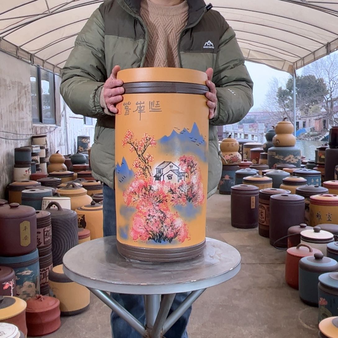 紫砂茶叶罐20 饼茶叶罐