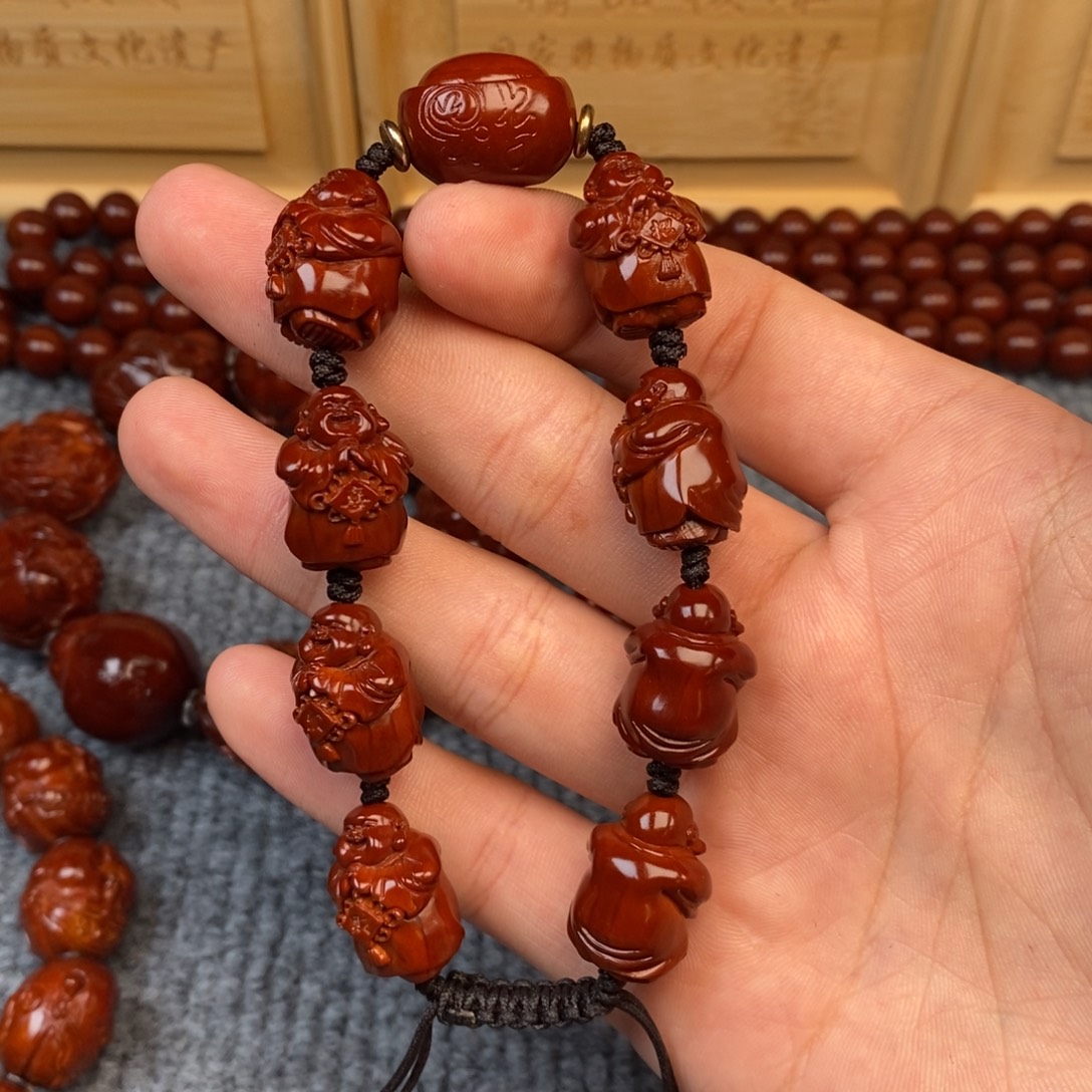 刚***子手串/手链橄榄核弥勒弥勒