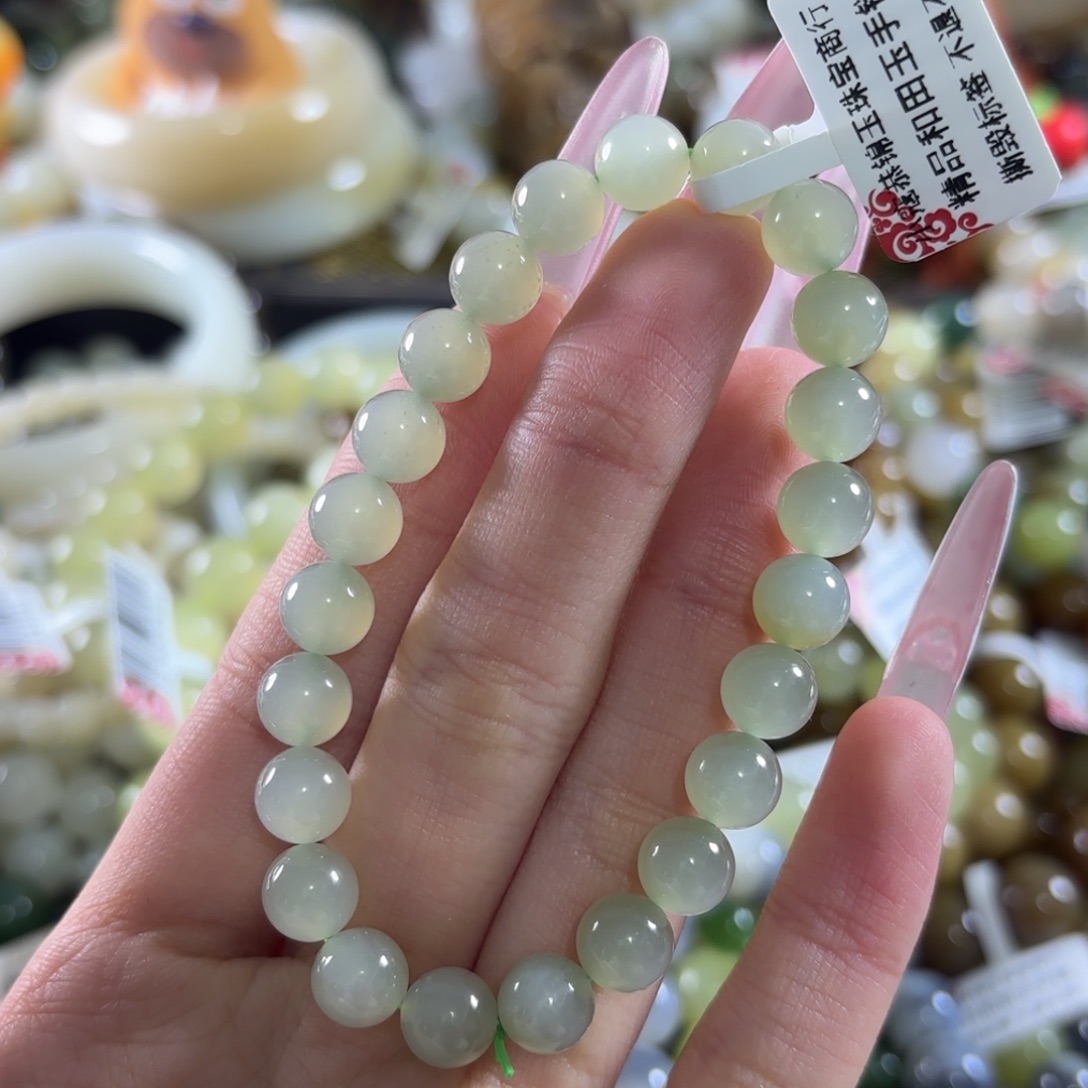 和田玉未镶嵌手链382