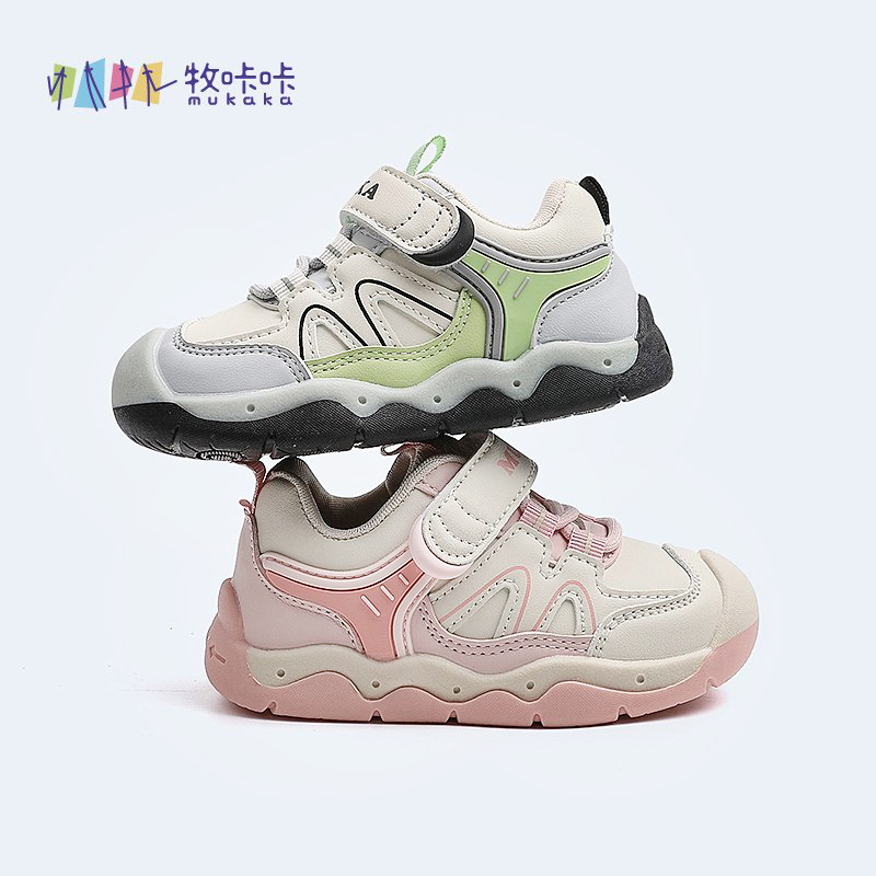 B4区007秋季儿童时尚休闲运动皮面鞋