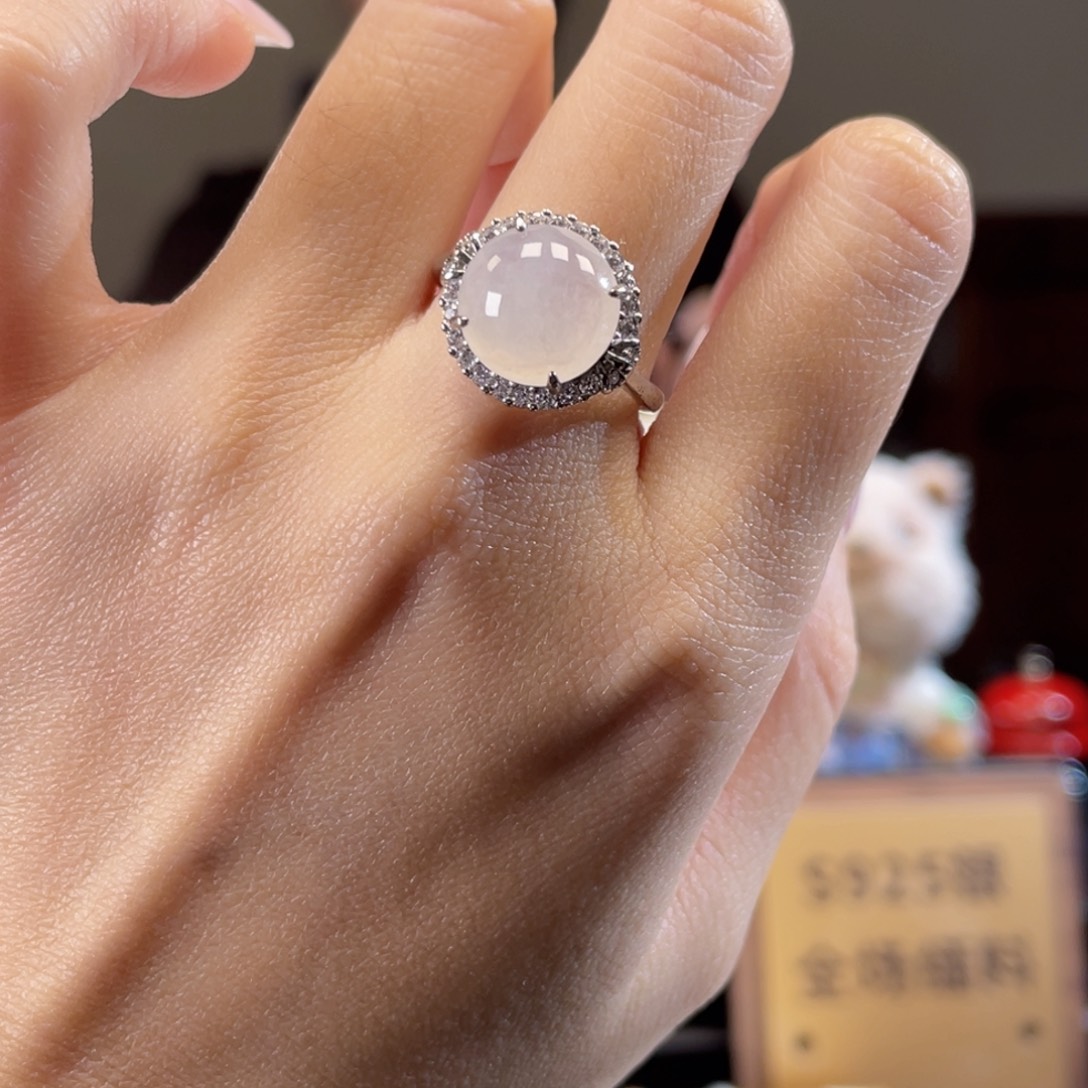 翡翠银S925镶嵌颈饰