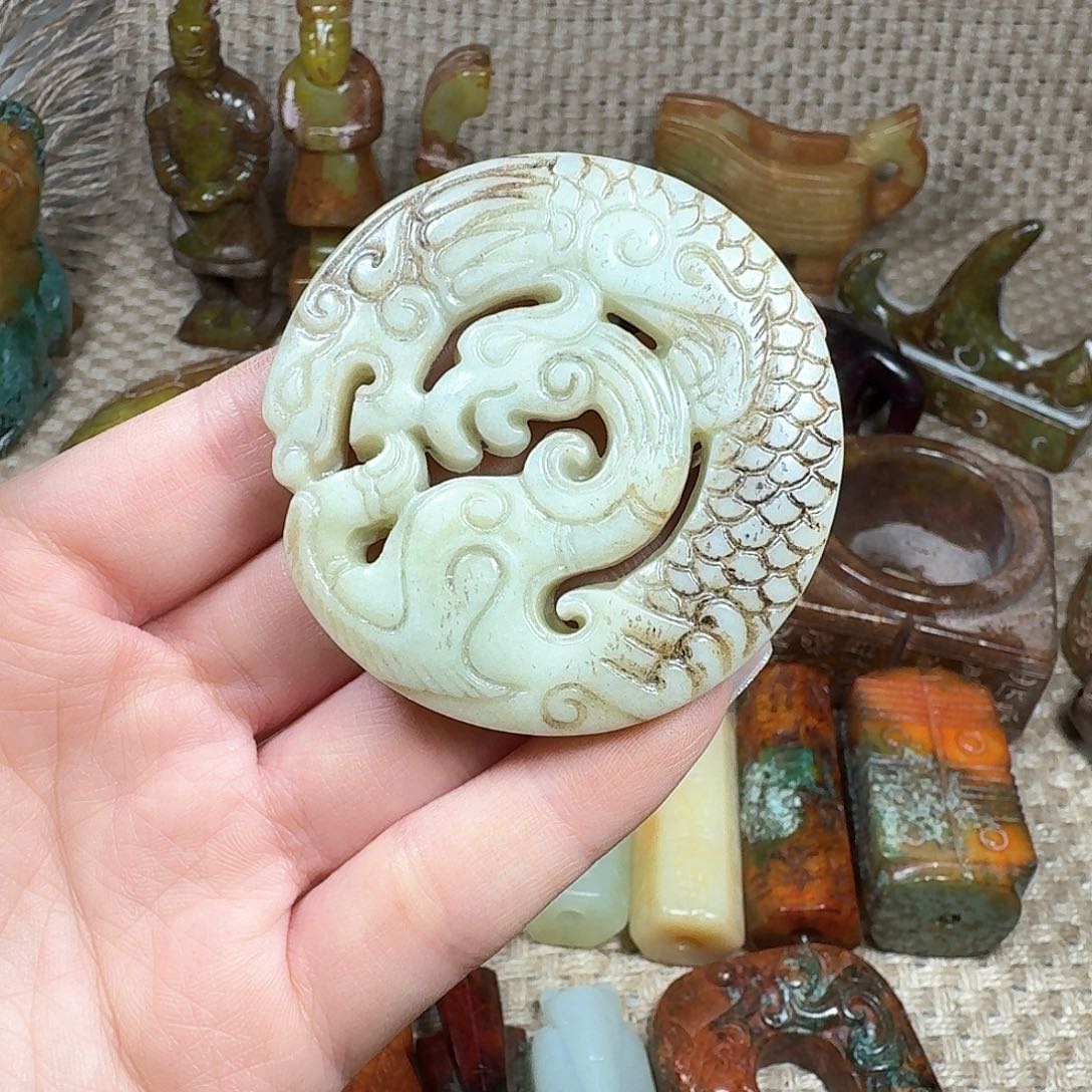 白玉菩提吊坠挂件