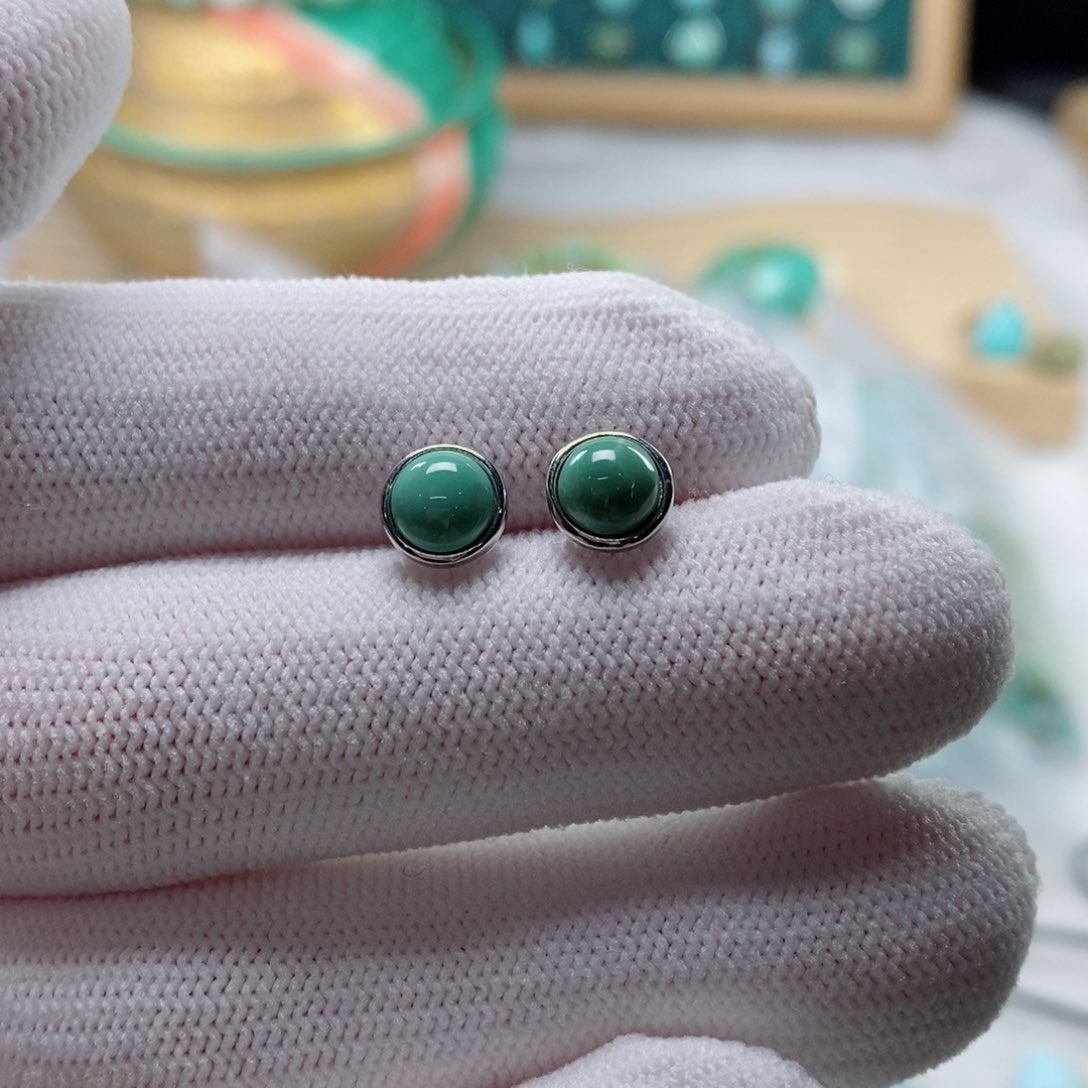 绿松石颈饰银S925镶嵌